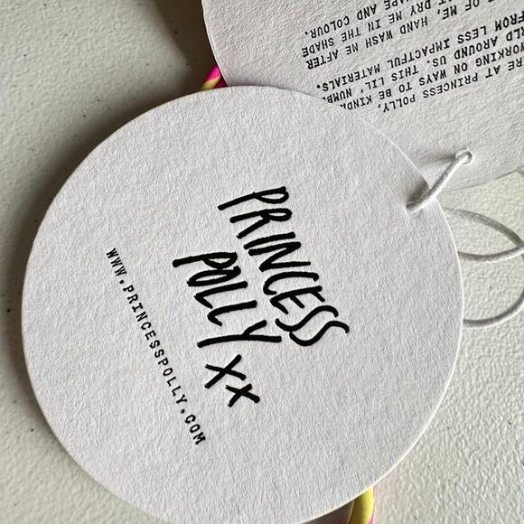 Princess Polly Swim 2 Pc Set Bikini Top Wrap Sarong Skirt Pink Yellow Zebra 10 - Picture 13 of 16